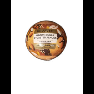 Beloved Brown Sugar & Toasted Almond Bath Bomb - Cupcake Shape - 5 Oz.